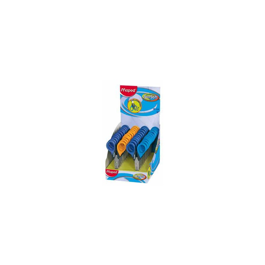 2032-TIJERAS SENSOFT 13 CM. CON CUCHILLAS DE ACERO COLORES SURTIDOS MAPED 169300 2032-TIJERAS SENSOFT 13 CM. CON CUCHILLAS DE ACERO COLORES SURTIDOS MAPED 169300