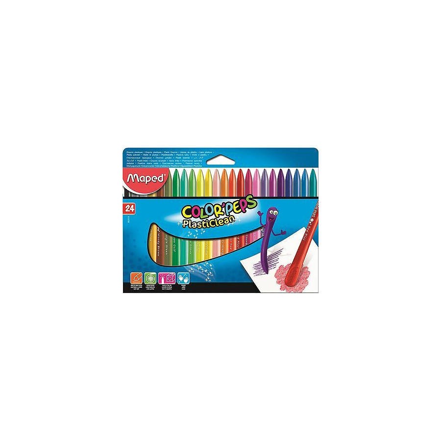 2038-CAJA DE 24 CERAS PLASTICLEAN COLOR´PEPS COLORES SURTIDOS MAPED 862013 2038-CAJA DE 24 CERAS PLASTICLEAN COLOR´PEPS COLORES SURTIDOS MAPED 862013