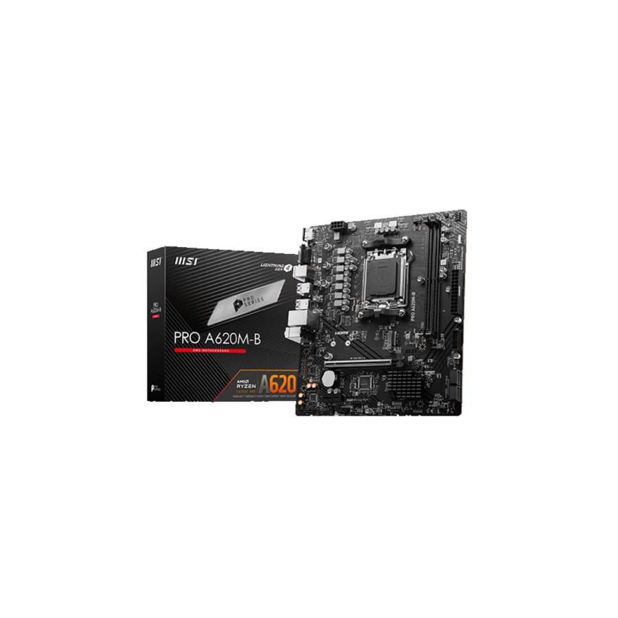20407-PLACA MSI PRO A620M-B,AMD,AM4,A520,2DDR4,128GB,VGA+HDMI,2.5GBLAN,4SATA3+1XM.2,6USB3.2,MATX