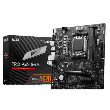 20407-PLACA MSI PRO A620M-B,AMD,AM4,A520,2DDR4,128GB,VGA+HDMI,2.5GBLAN,4SATA3+1XM.2,6USB3.2,MATX