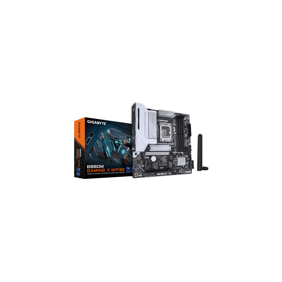 20441-PLACA GIGABYTE B860M GAMING X WIFI6E,INTEL,1851,B860,4DDR5,256GB,HDMI+DP+USB4,4SATA+2M.2,2.5GBELAN+WIFI6E+BT5.3,3U