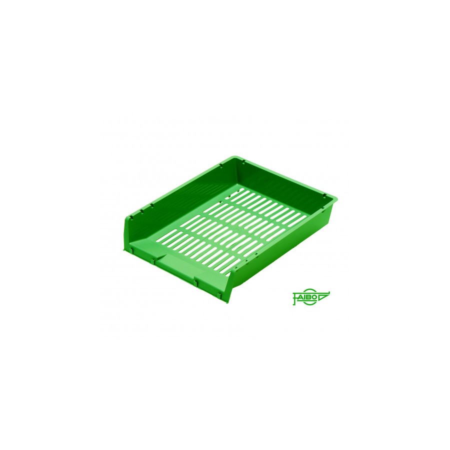 2045-BANDEJA APILABLE DE PLASTICO 340X275X65 MM. COLOR VERDE FAIBO 90-04 2045-BANDEJA APILABLE DE PLASTICO 340X275X65 MM. COLOR VERDE FAIBO 90-04