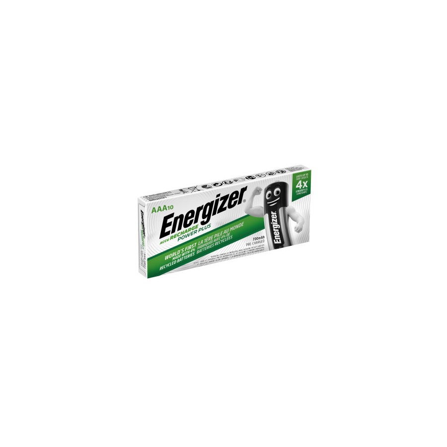 20517-PACK 10 PILAS RECARGABLES POWER PLUS PRECISION NH12 - HR03 AAA 700mAh 1,2V ENERGIZER E300626403 20517-PACK 10 PILAS RECARGABLES POWER PLUS PRECISION NH12 - HR03 AAA 700mAh 1,2V ENERGIZER E300626403