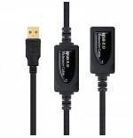 21533-Nanocable 10.01.0213 cable USB 15 m 2.0 USB A Negro