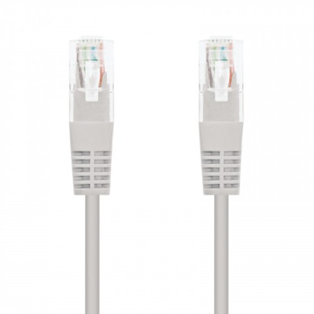 21567-Nanocable CABLE RED LATIGUILLO RJ45 CAT.5E UTP AWG24, 30 CM