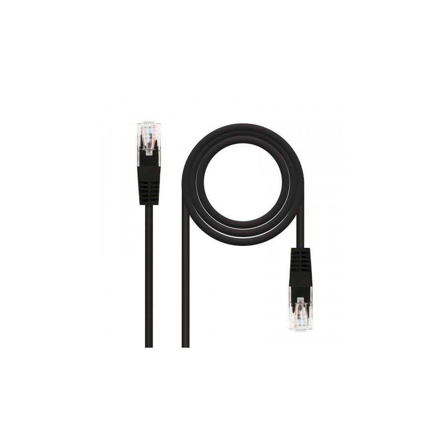 21570-Nanocable 10.20.0101-BK cable de red Negro 1 m Cat5e U/UTP (UTP)