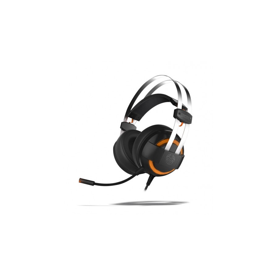21828-Krom Kode Auriculares Diadema Negro