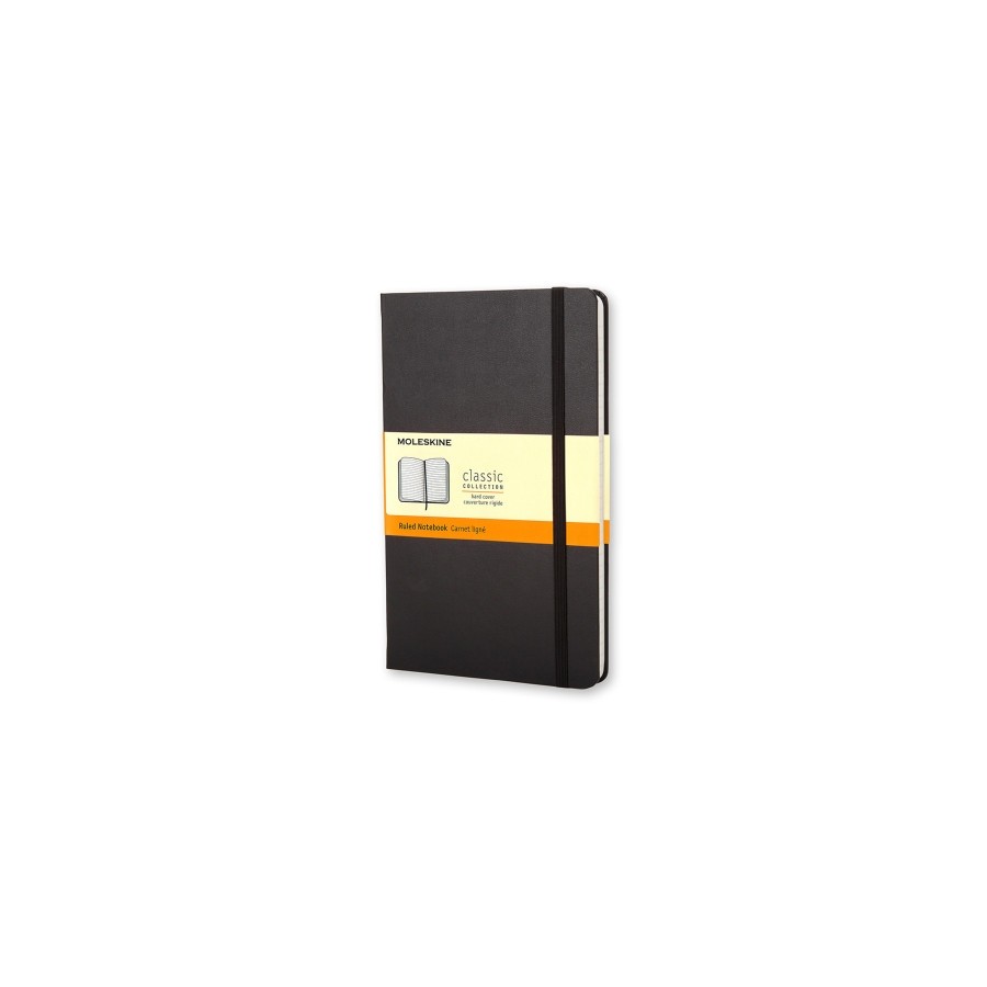 21901-LIBRETA CLASICA TAPA DURA NEGRA L (13X21CM) CUADRICULADA MOLESKINE QP061