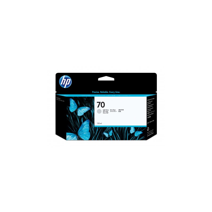 21996-HP Cartucho de tinta DesignJet 70 gris claro de 130 ml