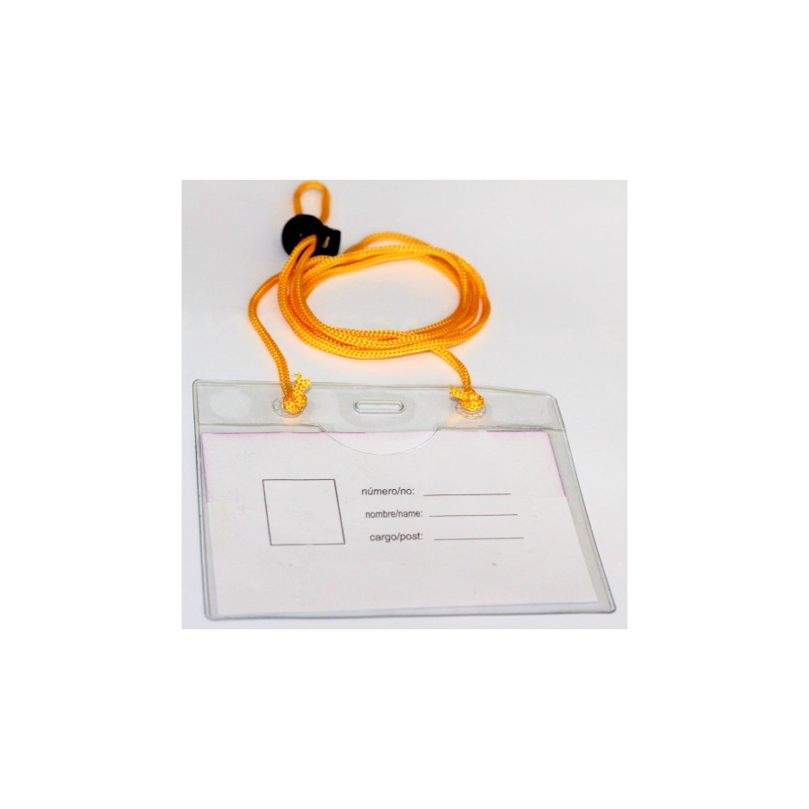 2208-CAJA 50 FUNDAS IDENTIFICACION PVC APAISADO 70X105MM CON CORDON + BOLA AJUSTABLE IBERPLAS 1077CO50 2208-CAJA 50 FUNDAS IDENTIFICACION PVC APAISADO 70X105MM CON CORDON + BOLA AJUSTABLE IBERPLAS 1077CO50