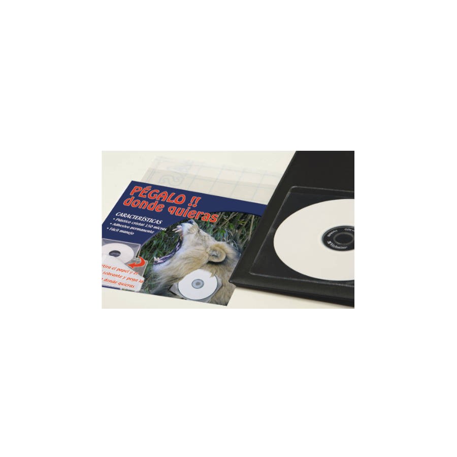 2224-CAJA 100 FUNDAS ADHESIVAS CD/DVD PVC CRISTAL 100 MICRAS IBERPLAS 479ACD100 2224-CAJA 100 FUNDAS ADHESIVAS CD/DVD PVC CRISTAL 100 MICRAS IBERPLAS 479ACD100