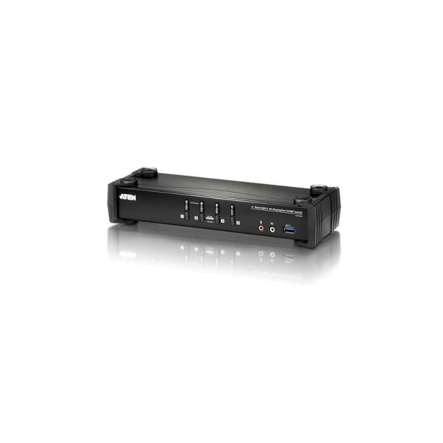 22596-Aten Umschalter interruptor KVM Negro