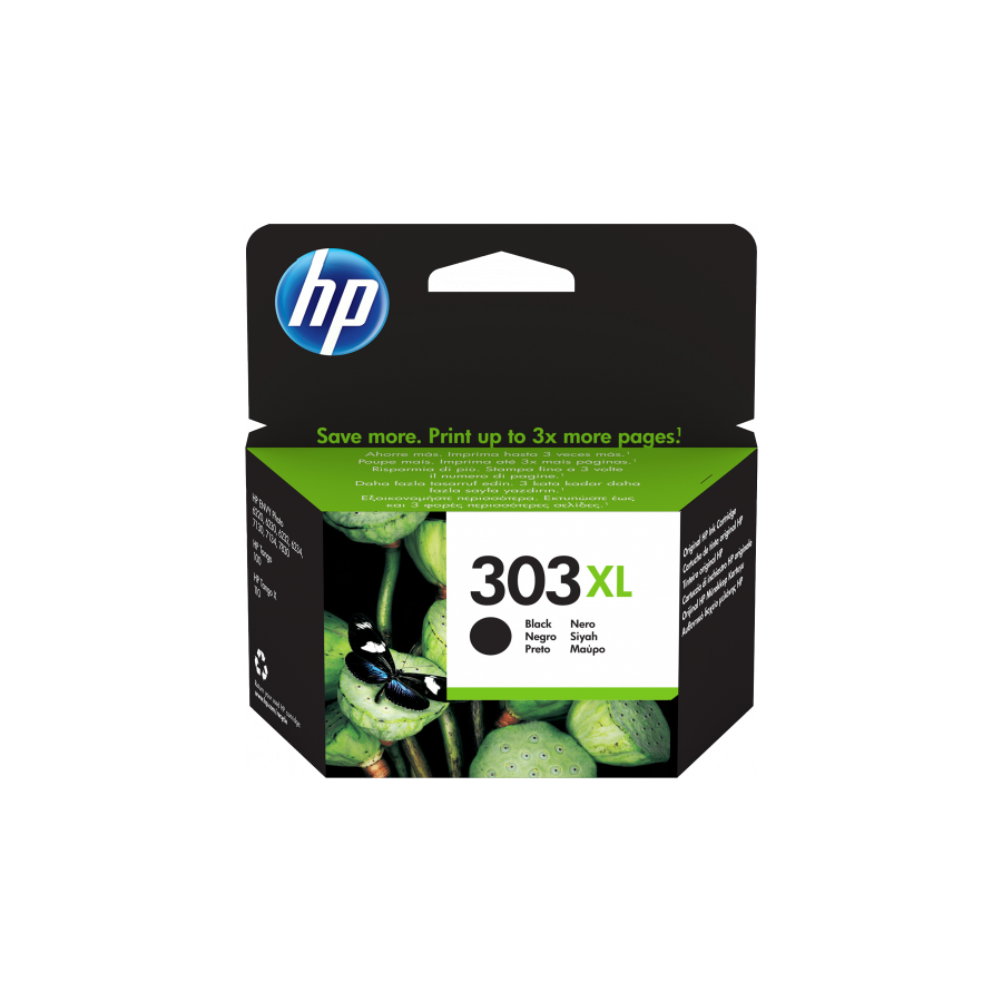 22702-HP 303XL CARTUCHO DE TINTA HP303XL NEGRO (T6N04AE)