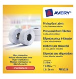 2274-PACK 10 ROLLOS DE ETIQUETAS BLANCAS-DESPEGABLES DE 1 LINEA-1.500 ETIQUETAS 12X26MM POR ROLLO AVERY PLR1226 2274-PACK 10 ROLLOS DE ETIQUETAS BLANCAS-DESPEGABLES DE 1 LINEA-1.500 ETIQUETAS 12X26MM POR ROLLO AVERY PLR1226