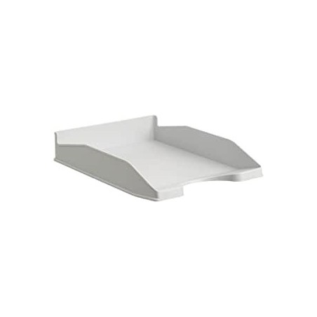 22839-BANDEJA ECOGREEN 100% RECICLADO Y RECICLABLE APILABLE DIN A4 Y FOLIO MEDIDAS 345X255X60 MM COLOR GRIS ARCHIVO 2000