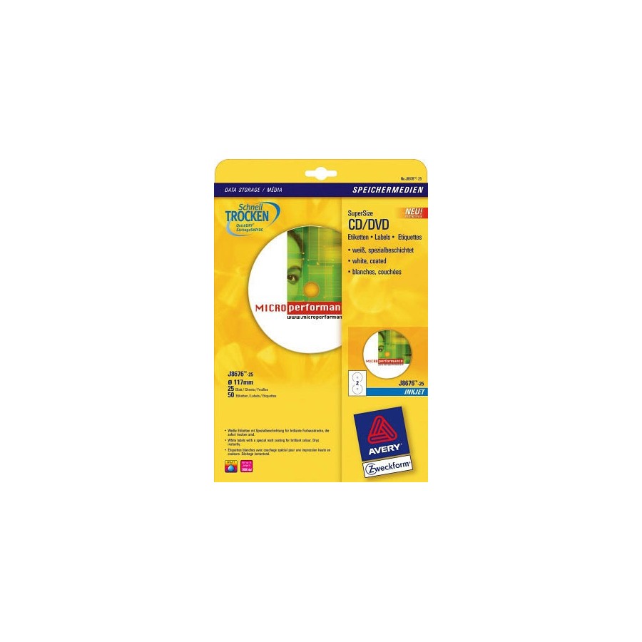 2293-PAQUETE 25 HOJAS ETIQUETAS FULL-FACE NO TOUCH BLANCAS PAPEL CUCHE OPACA PARA CD-IMPRESORAS INYECCION TINTA-117 MM A 2293-PAQUETE 25 HOJAS ETIQUETAS FULL-FACE NO TOUCH BLANCAS PAPEL CUCHE OPACA PARA CD-IMPRESORAS INYECCION TINTA-117 MM A