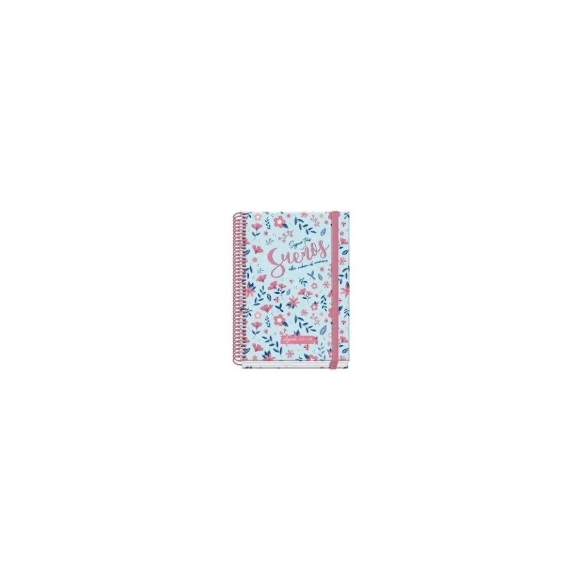 AGENDA ESCOLAR 2025 2026 TAMANO A5 TAPA CARTON FORRADO SEMANA VISTA PRIME BLOSSOM DOHE 52039