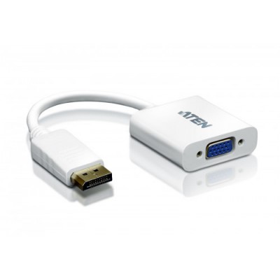 Aten Displayport VGA adapter DisplayPort Male VGA HDB 15 Female Blanco