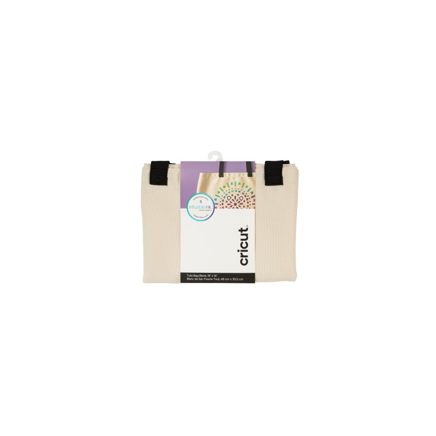 23689-Cricut 2006829 bolsa de compras Beige, Negro Bolso grande