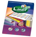 2372-CAJA 70 HOJAS ETIQUETAS AMARILLO FLUORESCENTE CON MARGENES-LASER/INYECCION DE TINTA/FOTOCOPIADORAS-70X36 MM TICO LP