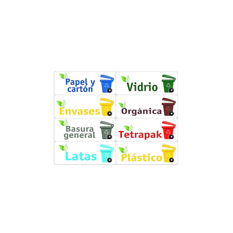 2385-KIT 24 ETIQUETAS PARA BASURA SURTIS, 120X45MM, 3 HOJAS TICO KIT-OF24-ES 2385-KIT 24 ETIQUETAS PARA BASURA SURTIS, 120X45MM, 3 HOJAS TICO KIT-OF24-ES