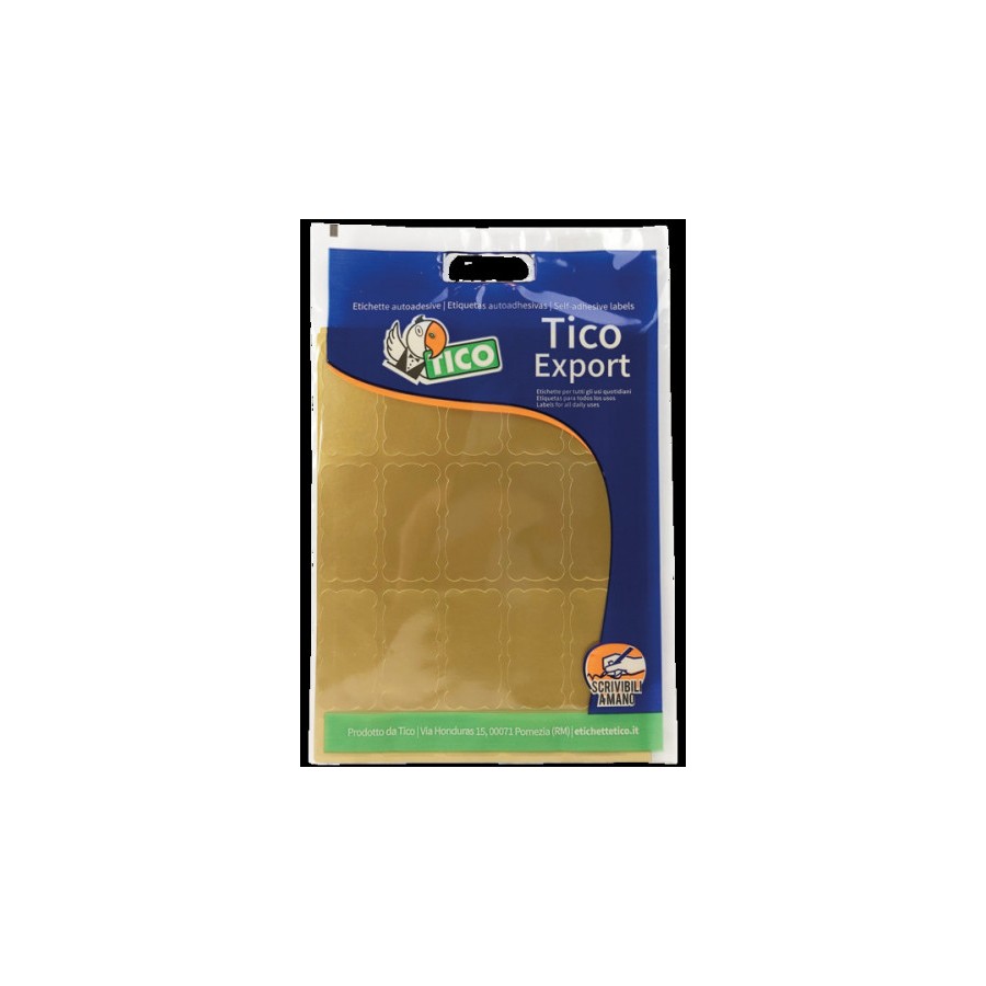 2389-PAQUETE 10 HOJAS ETIQUETAS SATINADAS ORO 45X21 MM TICO E-GL-4521 2389-PAQUETE 10 HOJAS ETIQUETAS SATINADAS ORO 45X21 MM TICO E-GL-4521