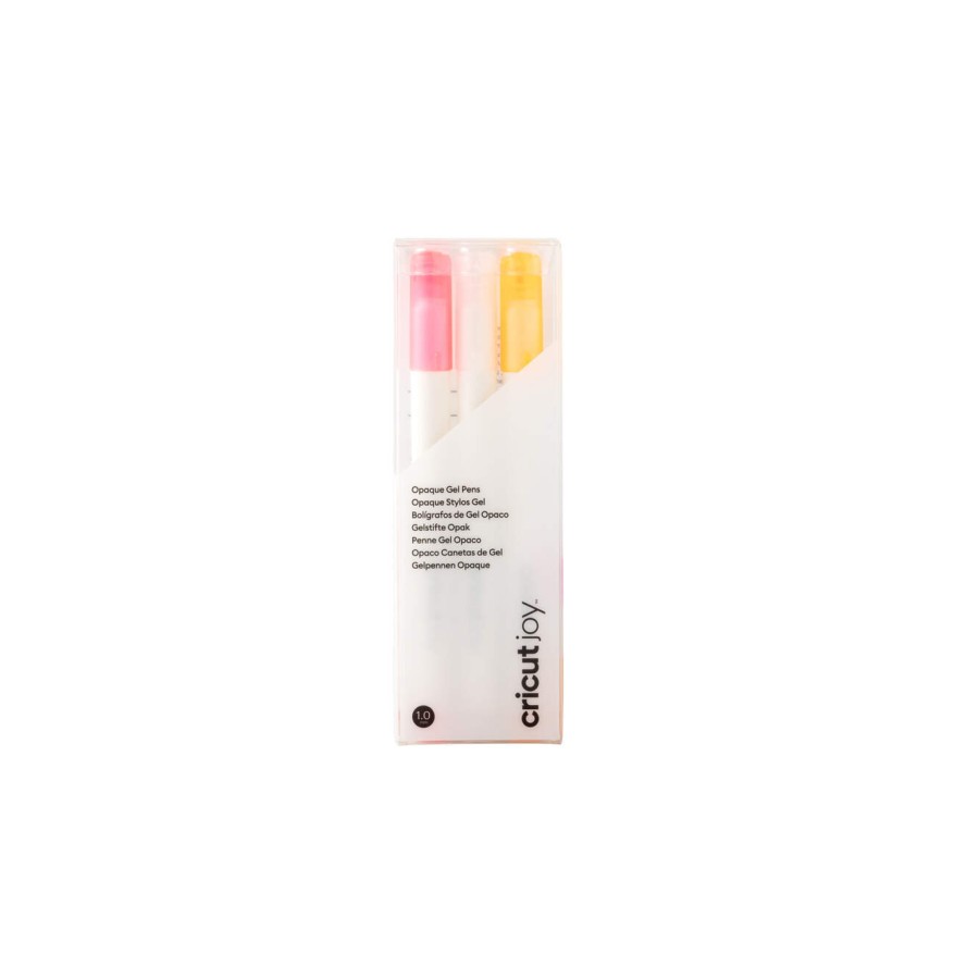 24106-Cricut 2009380 boligrafo de gel Boligrafo de gel con tapa Naranja, Rosa, Blanco 3 pieza(s)