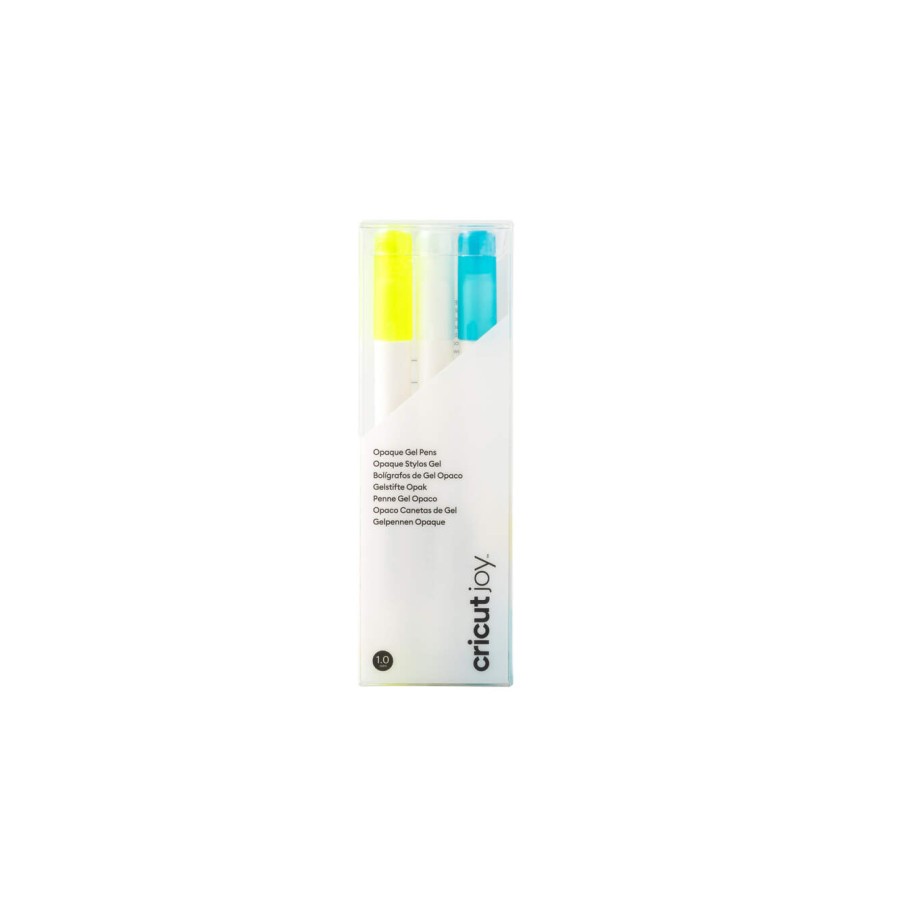 24108-Cricut 2009381 boligrafo de gel Boligrafo de gel con tapa Azul, Blanco, Amarillo 3 pieza(s)