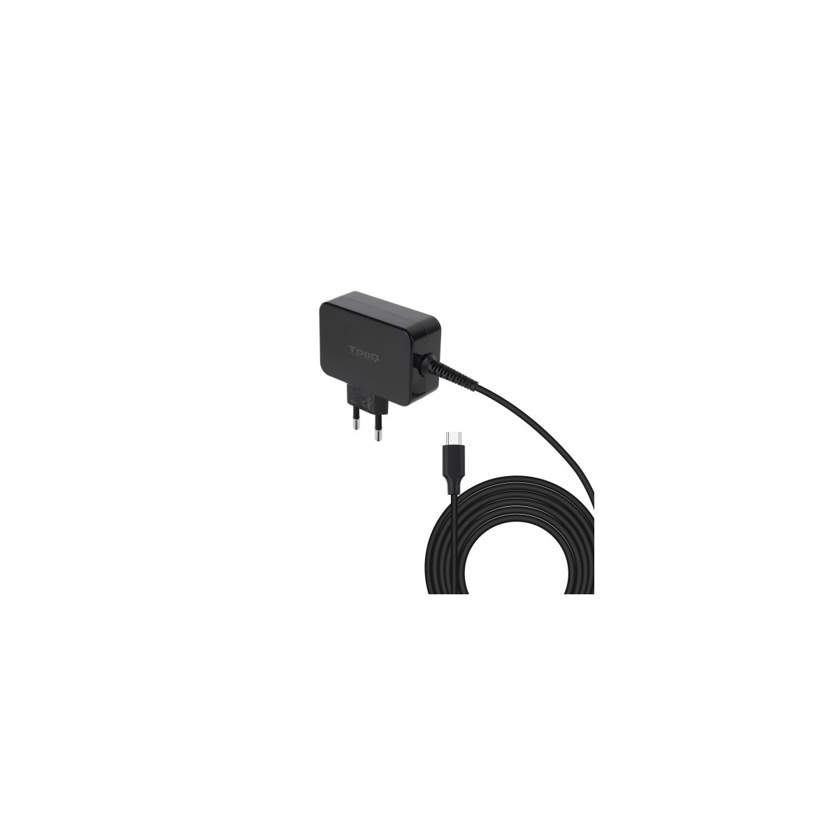 TooQ Cargador de portatil GAN USB C PD 45W Negro