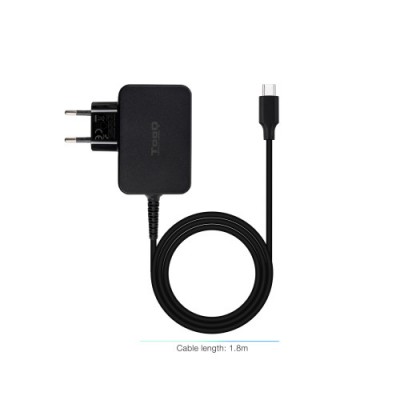 TooQ Cargador de portatil GAN USB C PD 45W Negro