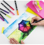 2433-ROTULADOR DOBLE PUNTA PINCEL COLOR PROCESS BLUE TOMBOW ABT-452