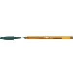 24423-BOLIGRAFO CRISTAL FINE CUERPO NARANJA TRAZO 0,3 MM. COLOR VERDE BIC 872729