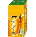 24424-BOLIGRAFO CRISTAL FINE CUERPO NARANJA TRAZO 0,3 MM. COLOR VERDE BIC 872729