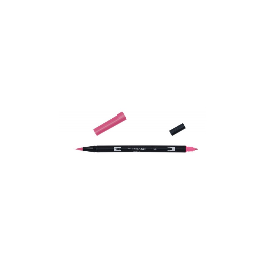 2444-ROTULADOR DOBLE PUNTA PINCEL COLOR HOT PINK TOMBOW ABT-743 2444-ROTULADOR DOBLE PUNTA PINCEL COLOR HOT PINK TOMBOW ABT-743