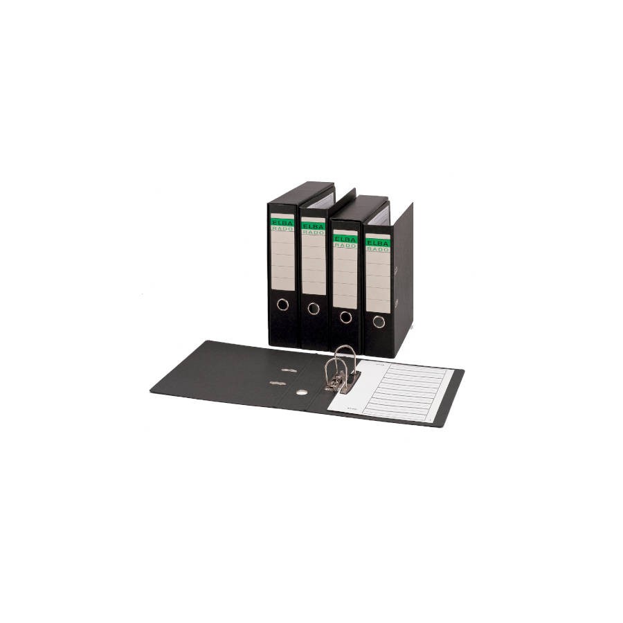24462-ARCHIVADOR PALANCA CARTON COMPACTO FOLIO ANCHO COLOR NEGRO ELBA 100580140 24462-ARCHIVADOR PALANCA CARTON COMPACTO FOLIO ANCHO COLOR NEGRO ELBA 100580140