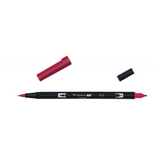 2448-ROTULADOR DOBLE PUNTA PINCEL COLOR CHERRY TOMBOW ABT-815