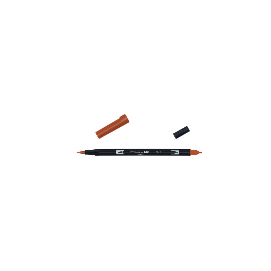 2454-ROTULADOR DOBLE PUNTA PINCEL COLOR BURNT SIENNA TOMBOW ABT-947 2454-ROTULADOR DOBLE PUNTA PINCEL COLOR BURNT SIENNA TOMBOW ABT-947
