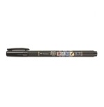 2468-ROTULADOR BASE AGUA PUNTA ELASTICA BLANDA NEGRO TOMBOW WS-BS-1P