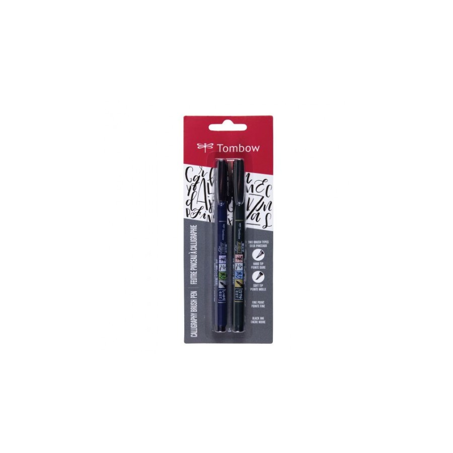 2471-BLISTER 2 ROTULADORES BASE AGUA PUNTA DURA + BLANDA (WS-BS + WS-BH) TOMBOW WS-BHS-2P