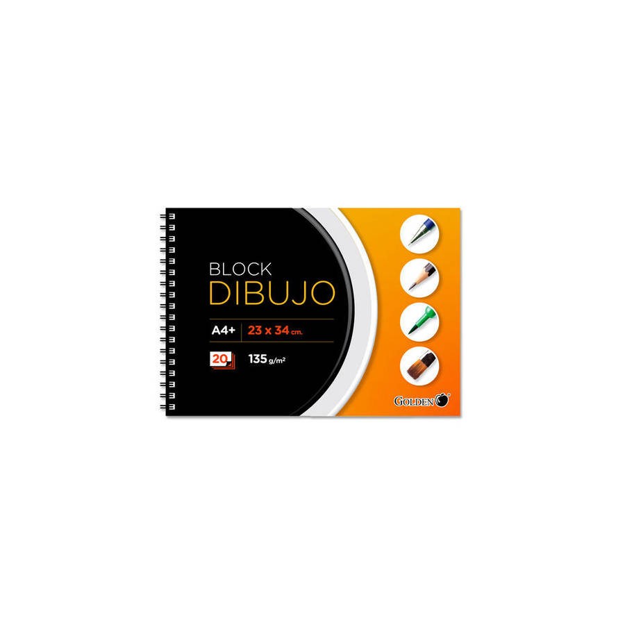 2474-CUADERNO DE DIBUJO A4+ 135 GR. 20 HOJAS CON RECUADRO GOLDEN 321537 2474-CUADERNO DE DIBUJO A4+ 135 GR. 20 HOJAS CON RECUADRO GOLDEN 321537