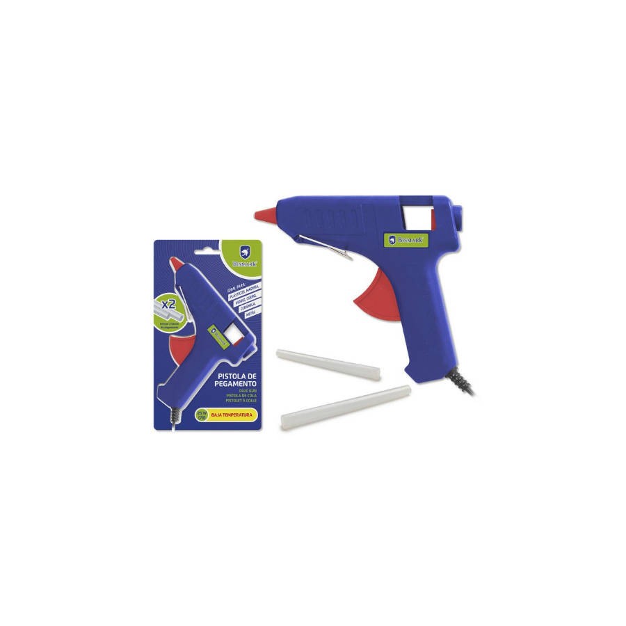 2485-PISTOLA PEGAMENTO SILICONA BAJA TEMPERATURA 25W + 2 RECAMBIOS BISMARK 327108 2485-PISTOLA PEGAMENTO SILICONA BAJA TEMPERATURA 25W + 2 RECAMBIOS BISMARK 327108