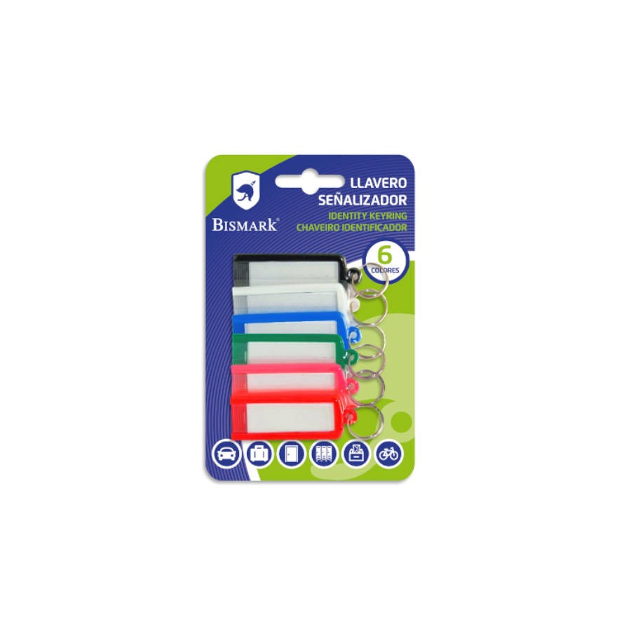 2525-BLISTER 6 LLAVEROS SENALIZADORES BISMARK 317818 2525-BLISTER 6 LLAVEROS SENALIZADORES BISMARK 317818