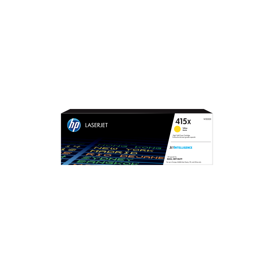 25275-HP Cartucho de toner Original LaserJet 415X amarillo de alta capacidad