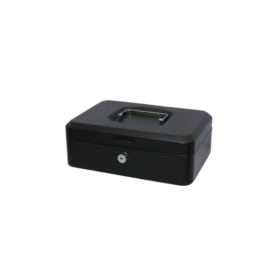 2534-CAJA CAUDALES CON BANDEJA Y CIERRE TAMANO GRANDE 25X9X17 CM. NEGRA BISMARK 318738 2534-CAJA CAUDALES CON BANDEJA Y CIERRE TAMANO GRANDE 25X9X17 CM. NEGRA BISMARK 318738