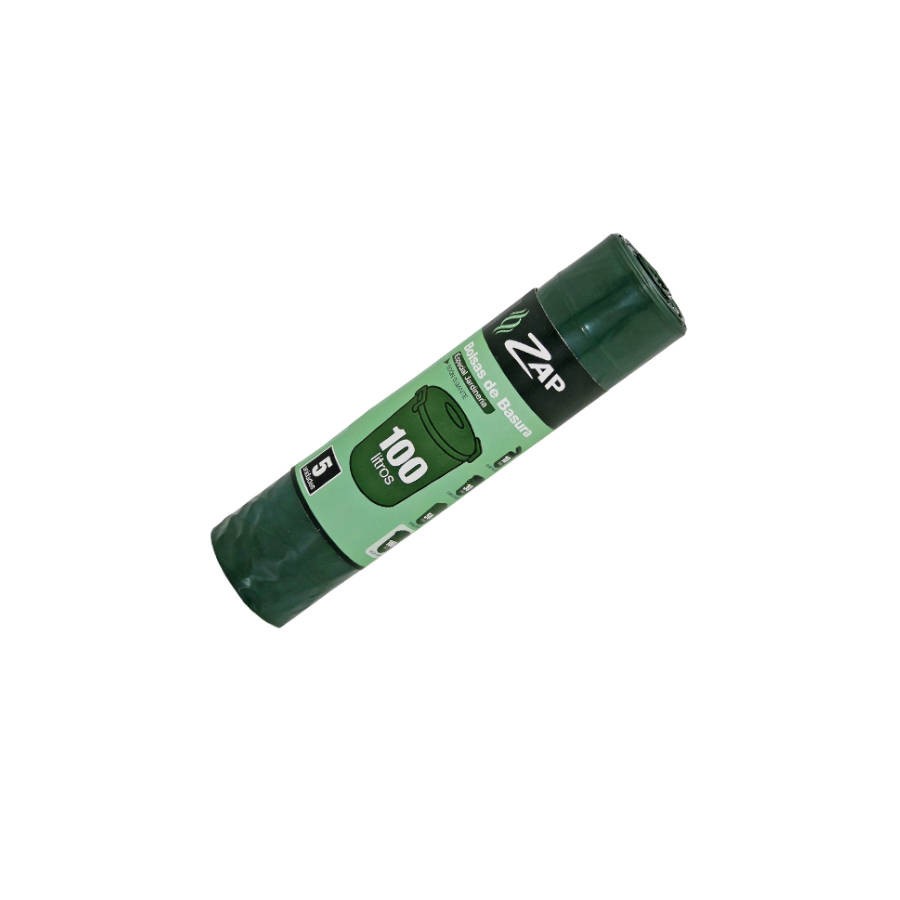 2538-ROLLO 5 UNIDADES BOLSA BASURA VERDE ESPECIAL JARDINERIA 100 LITROS ZAP 320391 2538-ROLLO 5 UNIDADES BOLSA BASURA VERDE ESPECIAL JARDINERIA 100 LITROS ZAP 320391