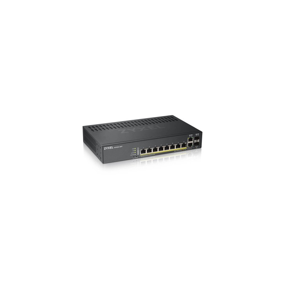 25405-Zyxel GS1920-8HPV2 Gestionado Gigabit Ethernet (10/100/1000) Energia sobre Ethernet (PoE) Negro
