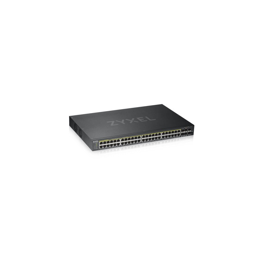 25409-Zyxel GS1920-48HPV2 Gestionado Gigabit Ethernet (10/100/1000) Energia sobre Ethernet (PoE) Negro