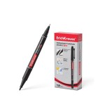 25515-MARCADOR PERMANENTE DOBLE PUNTA DOUBLE P-80, COLOR: NEGRO ERICH KRAUSE 48183
