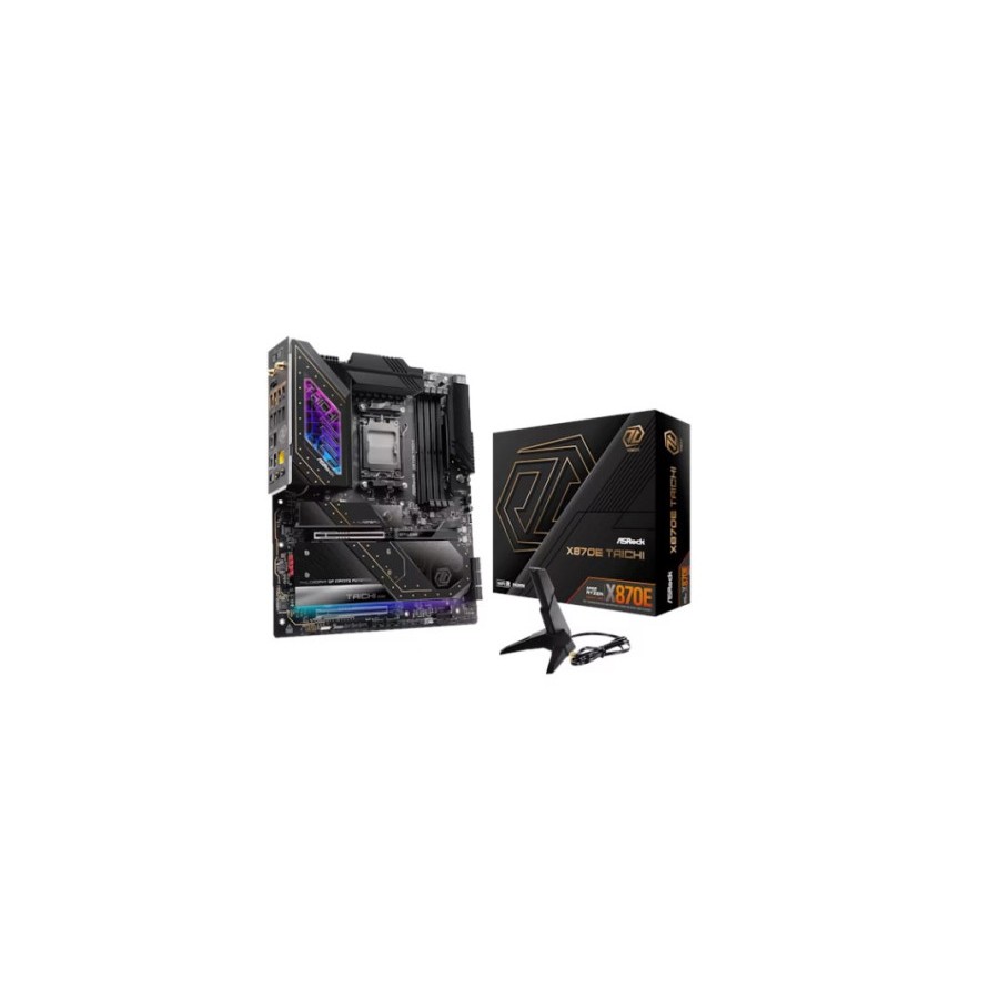 25908-PLACA ASROCK X870E TACHI,AMD,AM5,X870E,4DDR5,256GB,2USB4 TYPE-C+HDMI,6SATA3,4M.2,2USB4,7USB3.2,1USB TYPE-C,LAN5GB,