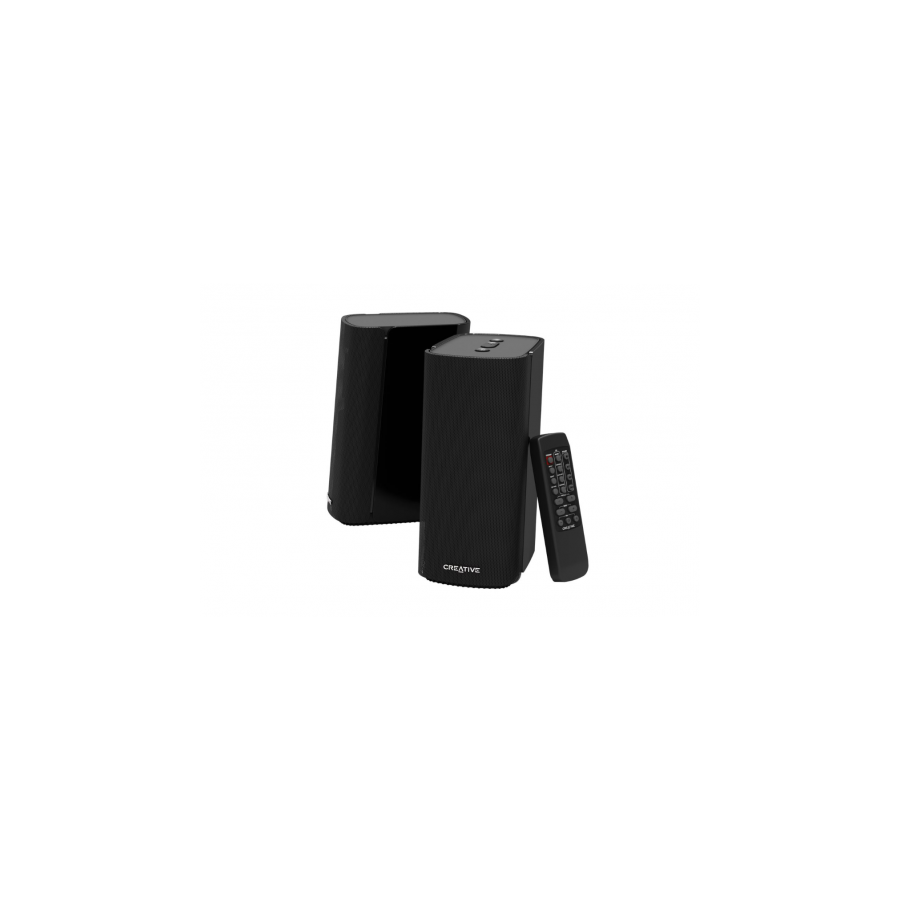 2593-Creative Labs T100 Rango completo 20 W Negro Inalambrico y alambrico